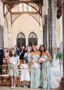 Robes de demoiselle d'honneur multicolores