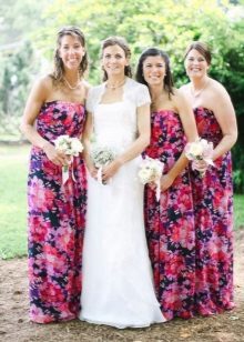 Robes de demoiselle d'honneur multicolores