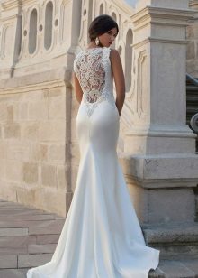 Robe de mariée coupe de cristal design dos