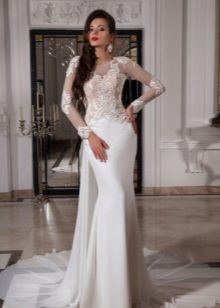 Robe de mariée sirène avec dentelle