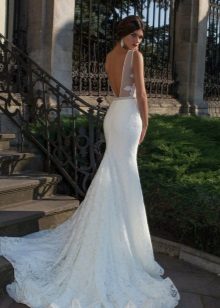 Robe de mariée sirène avec train
