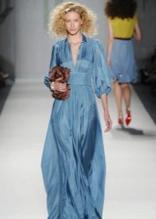 Chemise de soirée bleue