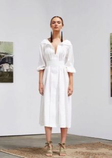 Chemise de soirée courte blanche