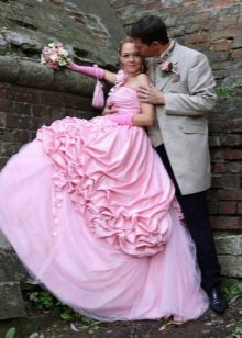 Robe de mariée rose