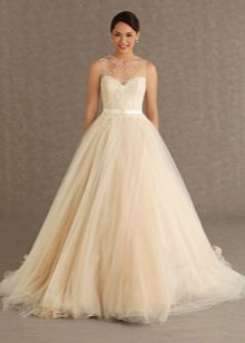 Robe de mariée couleur crème ivoire