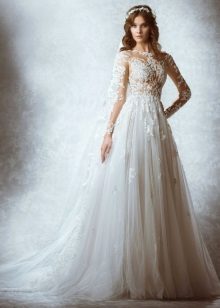 Zuhair Murad 2015 esküvői ruha ps csipke felső