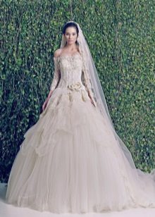 Zuhair Murad 2014-es Chiffon esküvői ruha