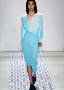 Robe de soirée bleue 2016