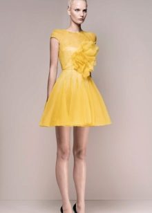 robe de soirée jaune 2016