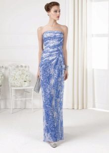 Robe de soirée bleue 2016
