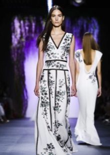 Robe de soirée de Tadashi Shoji avec impression 2016