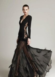Robe de soirée franche au sol 2016