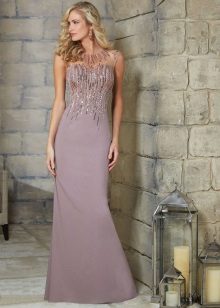 robe de soiree avec manches pour femme 40 ans soie