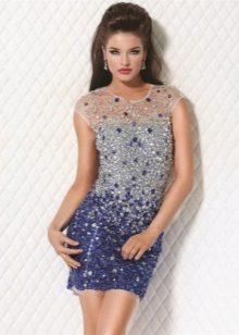 Robe de soirée pour le Nouvel An 2016 avec strass