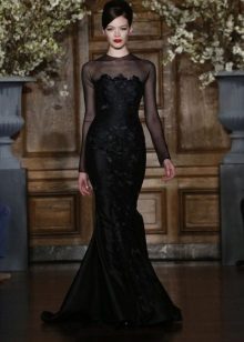 Robe Noire Mariage Romona Keveza