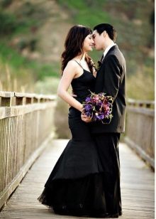 Robe de mariée sirène noire