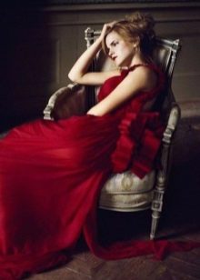 Robe de soirée étoiles rouges