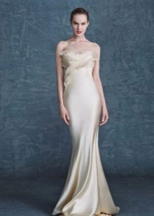 Robe de mariée beige