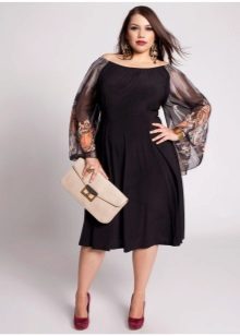 Robe de soirée avec des manches pour les filles complètes
