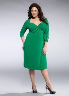Robe de soirée verte avec manches pour la taille 52