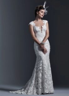 Robe de mariée en dentelle sirène