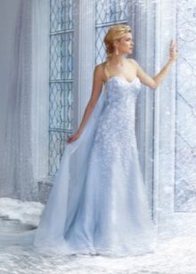 Robe de mariée bleue