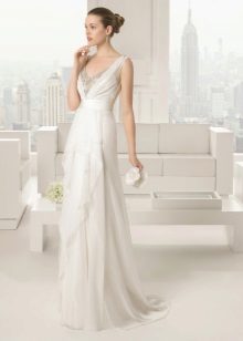 Robe de mariée élégante avec décolleté