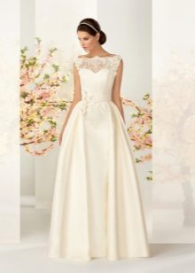Robe de mariée A-ligne avec dentelle