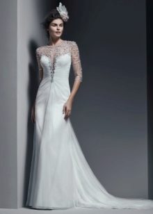 Robe de mariée transparente sans manches