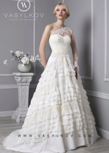 Robe de mariée à volants de Vasilkova