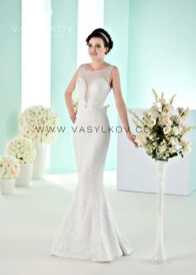 Robe de mariée avec décolleté profond