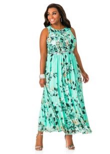 Robe de soirée avec ceinture pour la taille 52