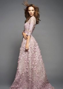 Robe de soirée en dentelle