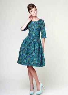 Robe de soirée turquoise