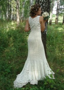 Robe de mariée en crochet avec ses propres mains