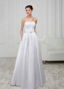 Robe de mariée de la collection de a-silhouette blanche