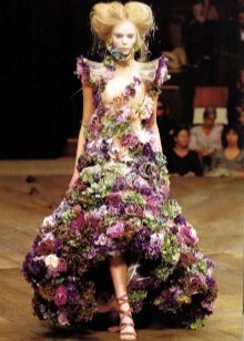 Robe de soirée fleurie