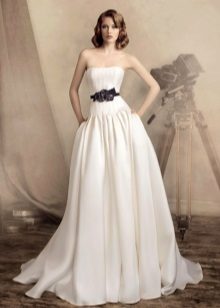 Ceinture noire robe de mariée papilio