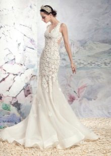 Robe de mariée en papilio avec dentelle