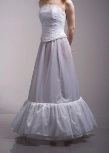 Jupon de mariage avec anneaux souples A-Silhouette