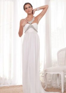 Robe de mariée avec bretelles en strass