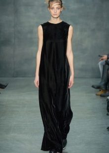 Robe en velours de style minimalisme