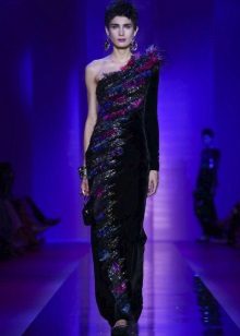Robe de soirée en velours d'Armani