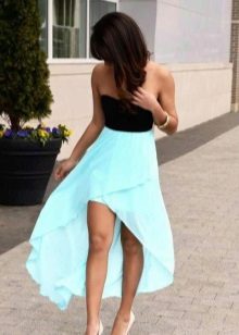 Robe turquoise noire