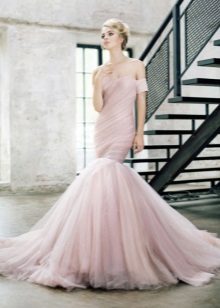Robe de soirée sirène en mousseline