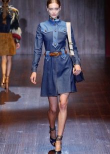 Robe chemise en jean