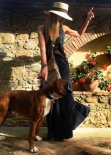 robe d'été au sol de jeans