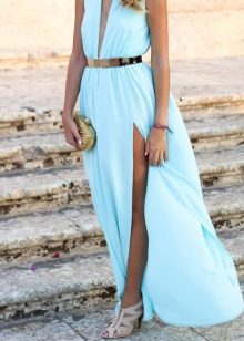 Robe bleu turquoise
