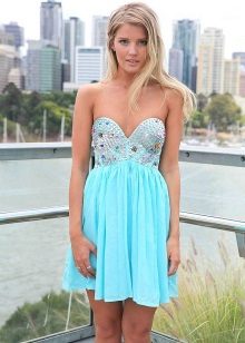 Robe bleu turquoise