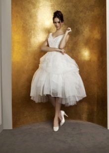 Robe de mariée par Antonia Riva courte magnifique
